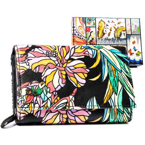 pojemny, skórzany portfel damski na zatrzask - rovicky na Arena.pl