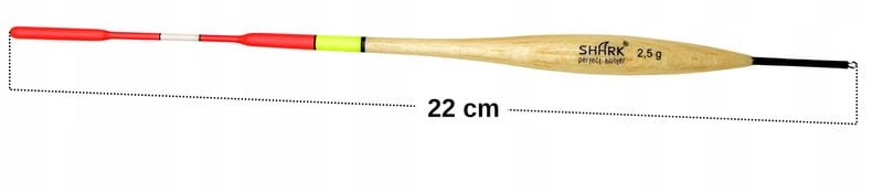 Spławik Przelotowy z BALSY SHARK Perfekt Hunter 2,5 g 22 cm zdjęcie 2