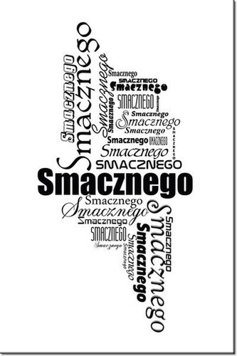 90 60CM OBRAZ NAPIS ...SMACZNEGO DRUK PŁÓTNO RAMA na Arena.pl
