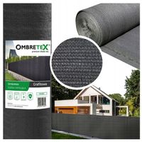 Siatka Osłona 1,7x10m 95% Na Ogrodzenie Płot Balkon Mata Maskująca Antracyt