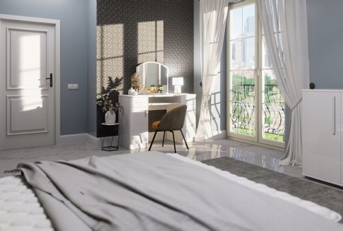 Toaletka kosmetyczna PARIS + Lustro Połysk na Arena.pl