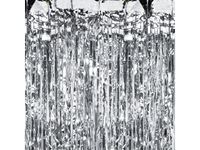 Kurtyna imprezowa, srebrna, 100 cm x 250 cm
