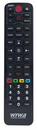 Oryginalny PILOT MEMO do tunera dvb-t2 WIWA h265 lite mini maxx MINI na Arena.pl