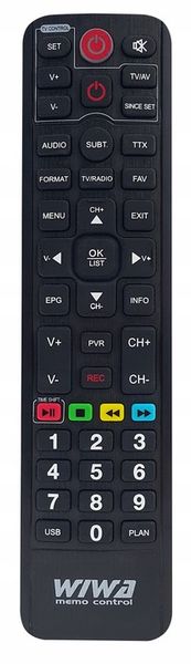Oryginalny PILOT MEMO do tunera dvb-t2 WIWA h265 lite mini maxx MINI zdjęcie 1