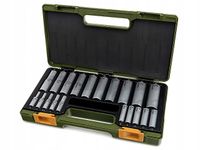 PROXXON Zestaw długich nasadek 1/4 1/2 głębokie CrV komplet 20 szt. 23292