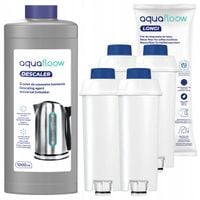 AquaFloow odkamieniacz do ekspresu + 4x filtr do ekspresu Delonghi Dinamica