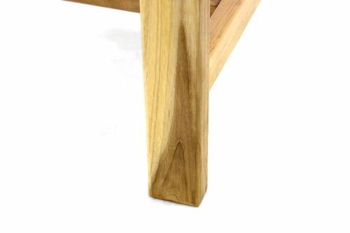 Stół ogrodowy wykonany z drewna tekowego DIVERO - 120/170 cm na Arena.pl