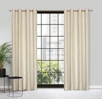 Zasłona gotowa na przelotkach MARSALA 140x250 Eurofirany kremowo/szampańska