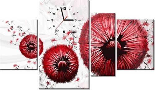 70CM 120CM OBRAZ 4 ELEM CZERWONE DMUCHAWCE ŚCIENNY na Arena.pl