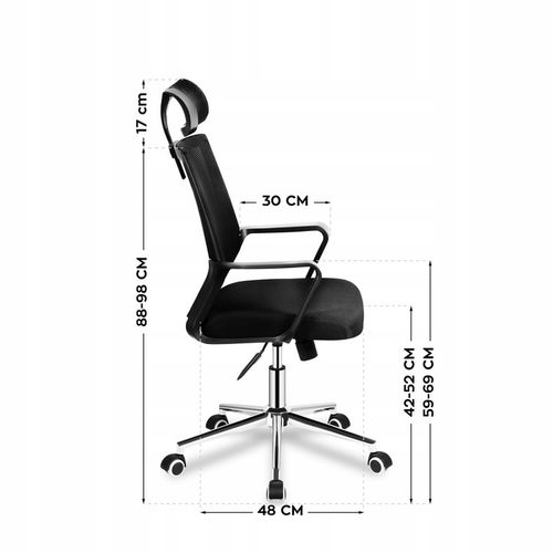 Fotel biurowy ergonomiczny MARK ADLER czarny obrotowy regulowany do na Arena.pl