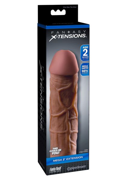 Stymulator-Fx Mega 2"""" Extension Brown zdjęcie 1