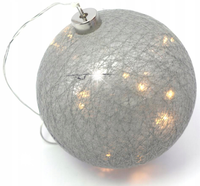 Lampka ozdoba Cotton Ball DUŻA BOMBKA KULA 15cm