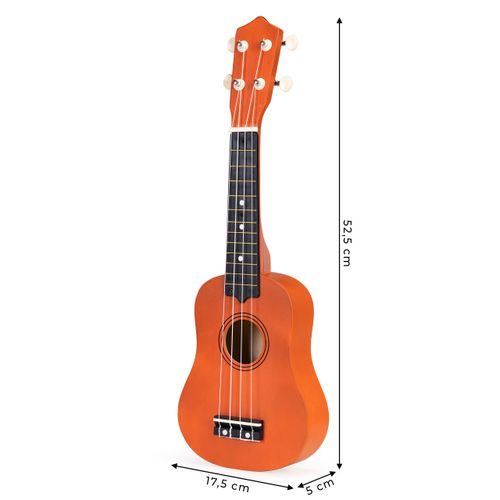 Gitara ukulele dla dzieci drewniana 4 struny nylonowe na Arena.pl