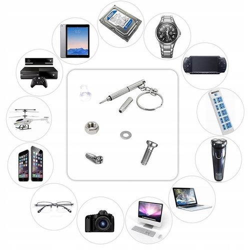 ZESTAW ŚRUBEK ŚRUBKI NAKRĘTEK 1000 SZT DO NAPRAWY OKULARÓW M1.4 M1.6 STAL na Arena.pl