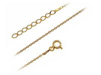 Delikatna pozłacana srebrna bransoletka na nogę ankier srebro 925 FL171BGN