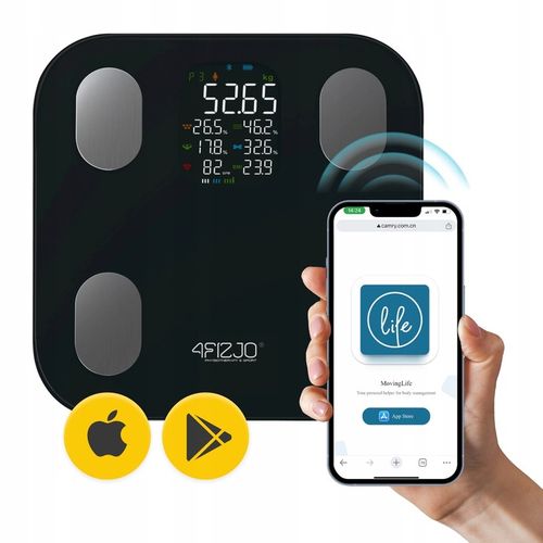 WAGA ŁAZIENKOWA ANALITYCZNA ELEKTRONICZNA POMIAR TŁUSZCZU BMI SZKLANA na Arena.pl