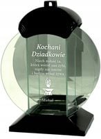 ZNICZ SZKLANY grawer KOCHANI DZIADKOWIE