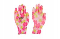 Rękawice robocze poliester+poliuretan jasne 6/XS