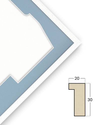 Ramka na koszulkę sportową - BASIC biała na Arena.pl