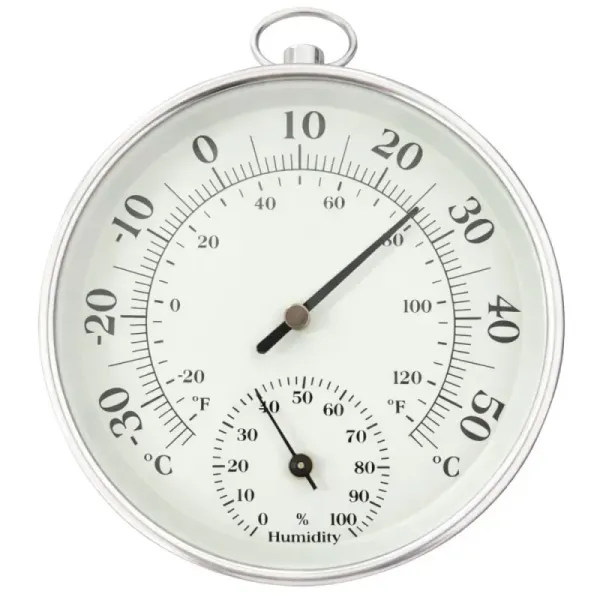 Termometr domowy higrometr ścienny analogowy temperatura wilgotność zdjęcie 1