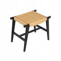 Taboret NOVUM Czarny 52x34x42 cm HOMLA
