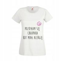 KOSZULKA T-SHIRT z napisem POZBYŁAM SIĘ CHŁOPAKA