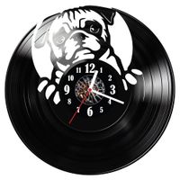 Zegar ścienny z płyty winylowej Pies 187.14