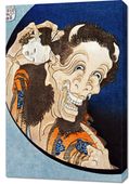 Obraz 60x90cm Laughing Demoness, Hokusai Japoński Vintage do Salonu