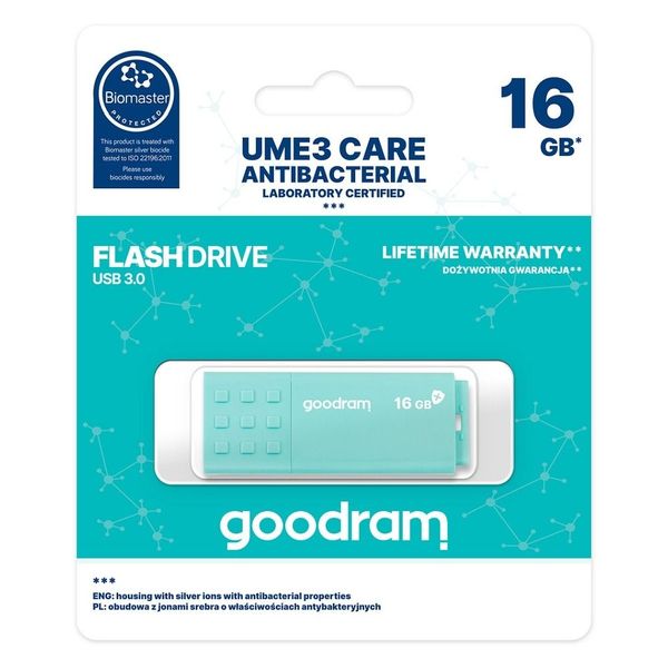 GOODRAM pendrive UME3 16GB USB3.2 (Biomaster protected) zdjęcie 1