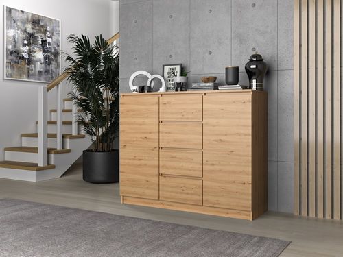 Komoda Malwa 2D4S 120 DĄB ARTISAN na Arena.pl