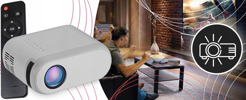 Projektor LCD Retoo ER1160 srebrny zdjęcie 9