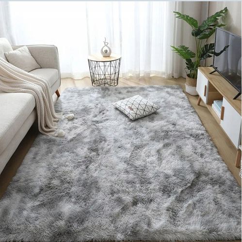 Pluszowy Dywan Shaggy Puszysty Do Salonu Miękki 160x230 Prostokąt Futrzany na Arena.pl