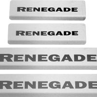 Listwa progowa JEEP RENEGADE Stal nierdzewna 304 mat z czarnymi literami