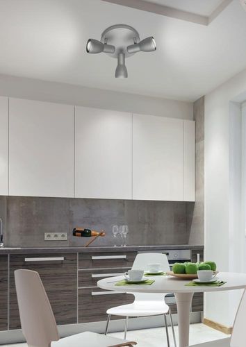 Picardo plafon 3x40W E14 szaro srebrny na Arena.pl