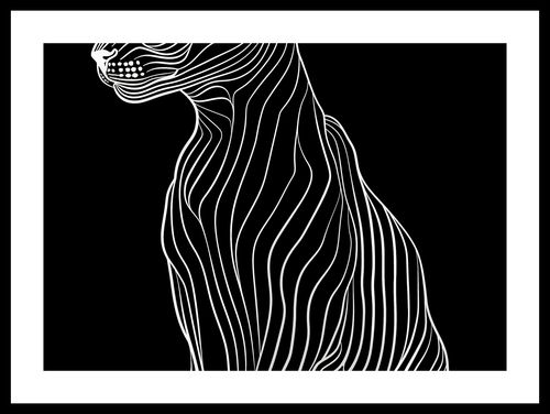 Plakat 42x29,7cm Minimalny Kontur na Arena.pl