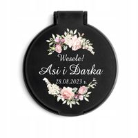 LUSTERKO kwiatowe wzory wasze imiona podziękowania dla gości WESELE ŚLUB