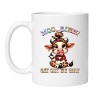 MOO... BITCH! Wzór - Klasyczny Biały 330 ml