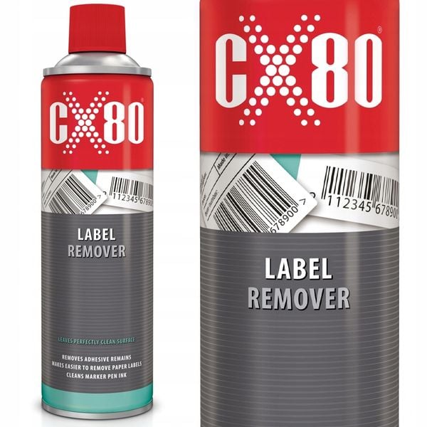 Preparat do usuwania naklejek kleju Zmywacz CX80 LABEL REMOVER Spray 500 ml zdjęcie 3