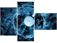 100CM 80 OBRAZ 3 ELEM PŁYTA WINYLOWA BŁĘKICIE ŚCIENNY