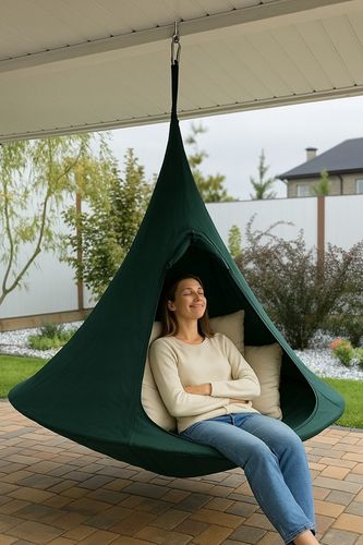 KOKON WISZĄCY NAMIOT HAMAK HUŚTAWKA GNIAZDO DO OGRODU POKOJU 100x110 INNY na Arena.pl