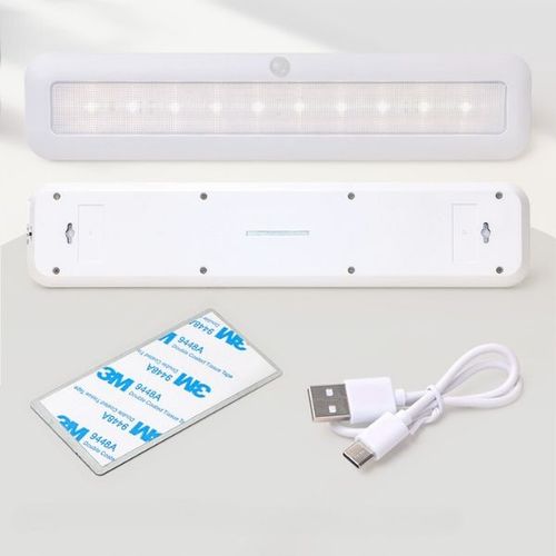 LETHE Akumulatorowa lampka Led podszafkowa 30,5cm czujnik ruchu i zmierzchu na Arena.pl