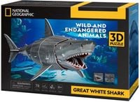 Puzzle 3D National Geographic: Rekin Żarłacz Biały (78 el.) – CubicFun