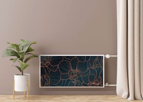 Osłona MAGNETYCZNA Grzejnika Kwiaty Orchidea Line-art 120cm x 60cm na Arena.pl