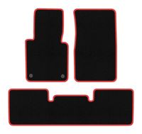 Dywaniki welurowe CARLUX-RED do Mercedes G W461 1978-2008, czarne