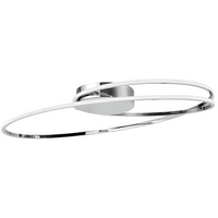 Nowoczesna lampa sufitowa Lanus do salonu LED 28W 3000K srebrna