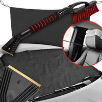 Osłona Antyszronowa Na Szybę Mata Z Gumkami Szczotko Skrobaczka Mosiężna 65