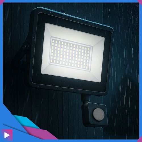 Halogen LED 50W Lampa Naświetlacz z Czujnikiem Ruchu Zmierzchu na Arena.pl