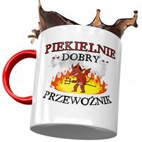 Kubek Czerwony Dla Przewoźnika Piekielnie Dobry Z Nadrukiem Ze Zdjęciem