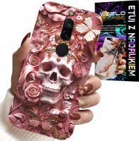 ETUI DO XIAOMI REDMI 8 - KOBIECE, MODNE WZORY, CZASZKA W RÓŻE