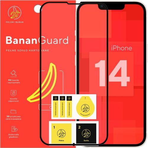 Szkło hartowane 5D BananGuard pełne do Apple iPhone 14 na Arena.pl